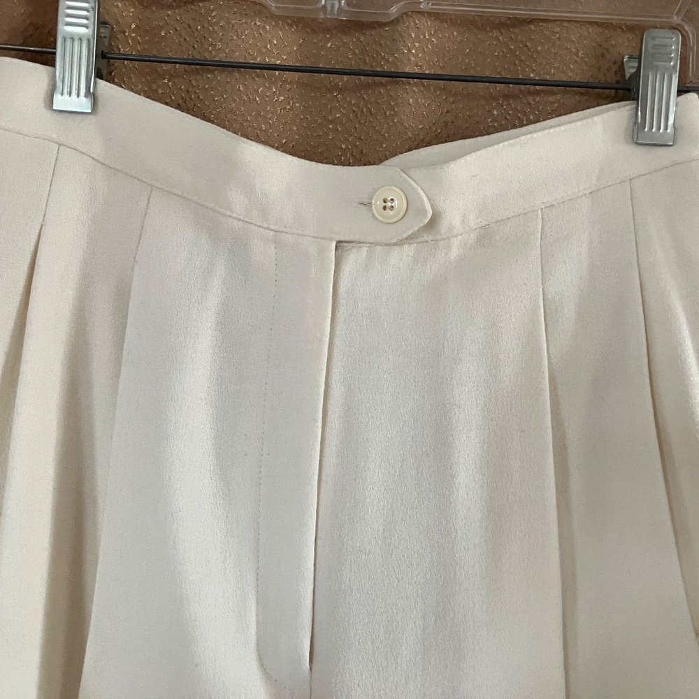 Winter White Lined Pants Size 4 - image 1